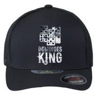 Dominoes King Domino Player Dominoes Lover Tile Game Flexfit Unipanel Trucker Cap