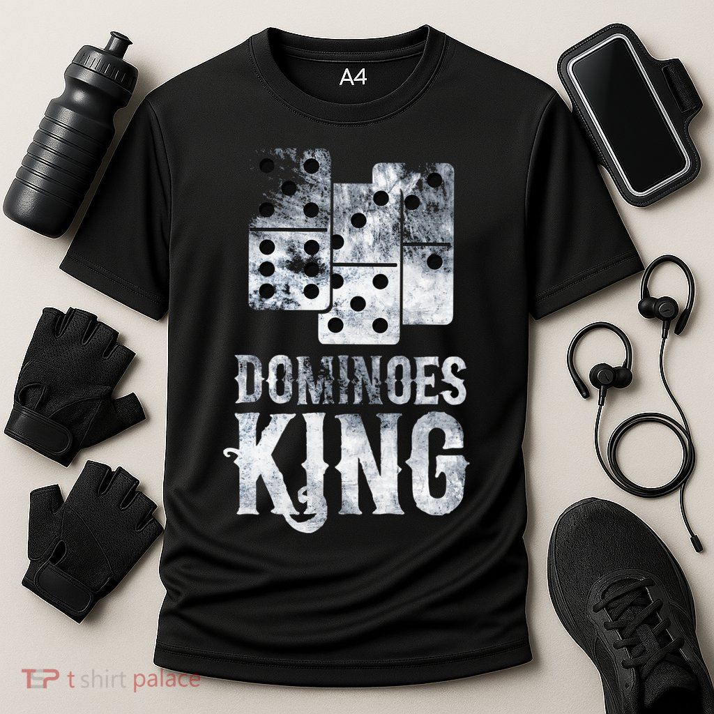 Dominoes King Domino Player Dominoes Lover Tile Game Performance Shirt