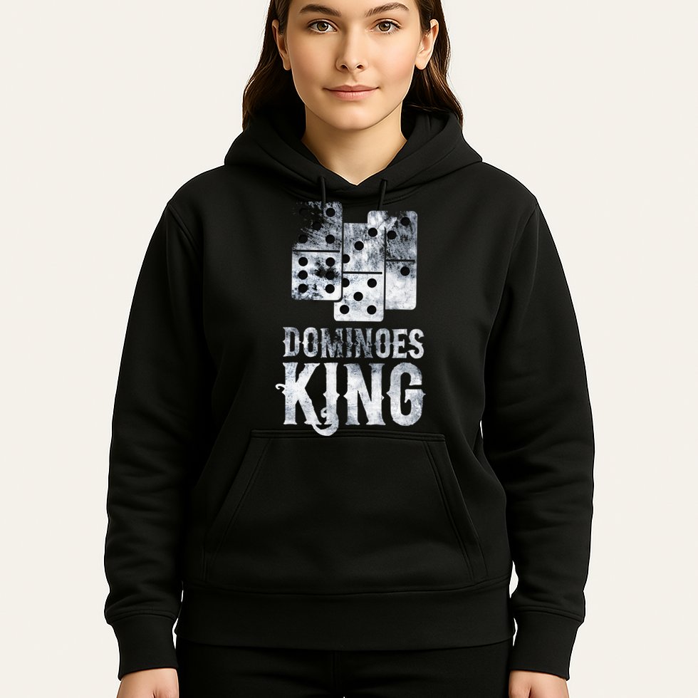 Dominoes King Domino Player Dominoes Lover Tile Game Hoodie