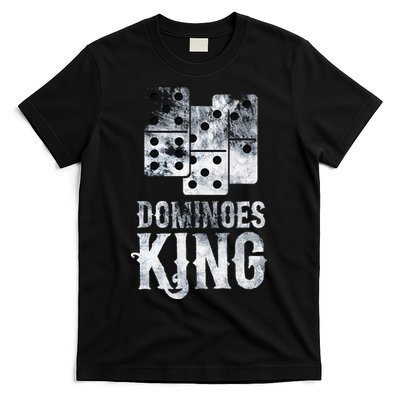Dominoes King Domino Player Dominoes Lover Tile Game T-Shirt