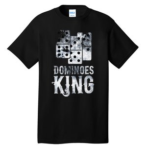 Dominoes King Domino Player Dominoes Lover Tile Game Tall T-Shirt