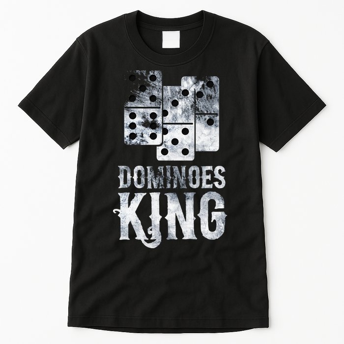 Dominoes King Domino Player Dominoes Lover Tile Game Tall T-Shirt