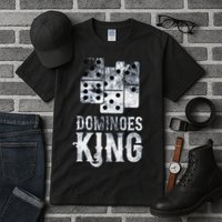 Dominoes King Domino Player Dominoes Lover Tile Game Tall T-Shirt