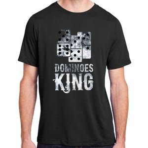 Dominoes King Domino Player Dominoes Lover Tile Game Adult ChromaSoft Performance T-Shirt