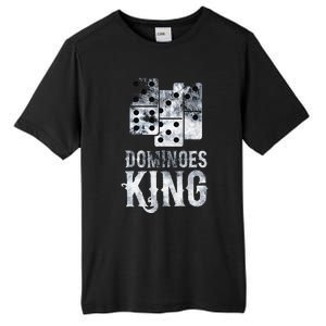 Dominoes King Domino Player Dominoes Lover Tile Game Tall Fusion ChromaSoft Performance T-Shirt