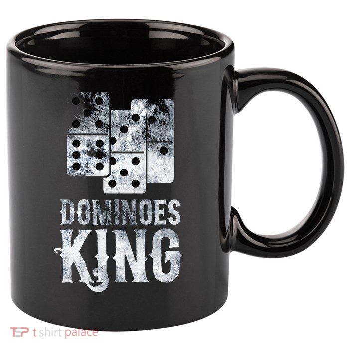 Dominoes King Domino Player Dominoes Lover Tile Game 11oz C Handle Ceramic Mug