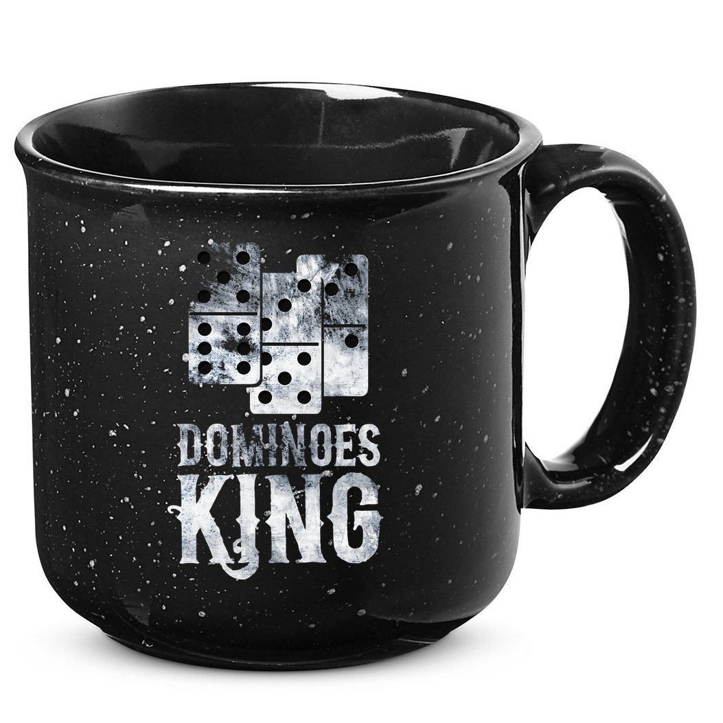 Dominoes King Domino Player Dominoes Lover Tile Game 15oz Campfire Ceramic Mug
