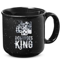 Dominoes King Domino Player Dominoes Lover Tile Game 15oz Campfire Ceramic Mug