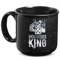 Dominoes King Domino Player Dominoes Lover Tile Game 15oz Campfire Ceramic Mug