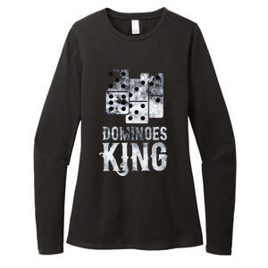 Dominoes King Domino Player Dominoes Lover Tile Game Womens CVC Long Sleeve Shirt