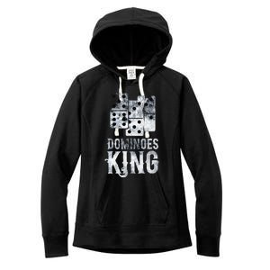 Dominoes King Domino Player Dominoes Lover Tile Game Women's Fleece Hoodie