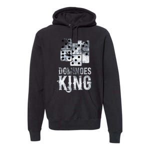 Dominoes King Domino Player Dominoes Lover Tile Game Premium Hoodie