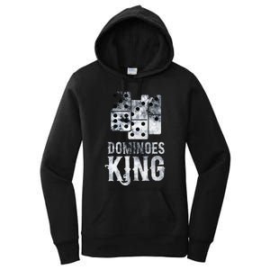 Dominoes King Domino Player Dominoes Lover Tile Game Women's Pullover Hoodie