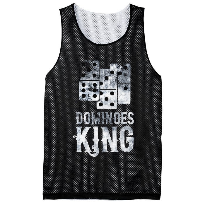 Dominoes King Domino Player Dominoes Lover Tile Game Mesh Reversible Basketball Jersey Tank