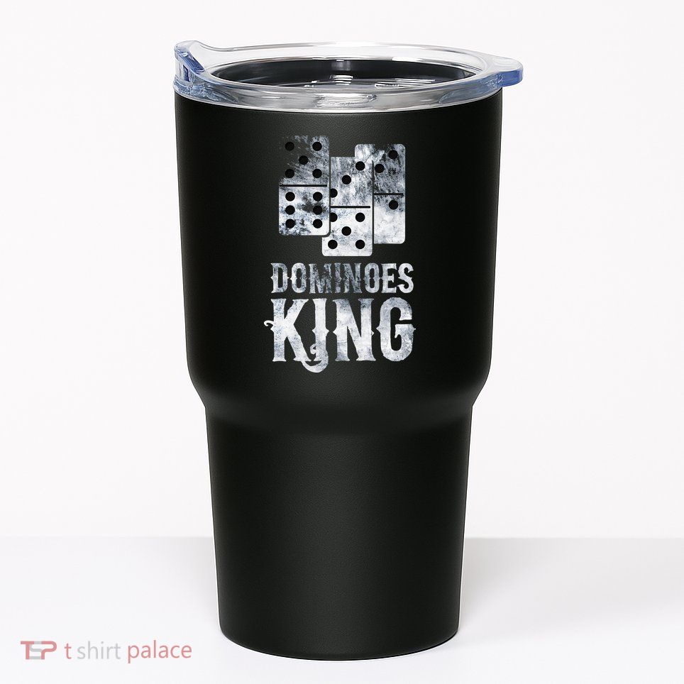 Dominoes King Domino Player Dominoes Lover Tile Game Tumbler
