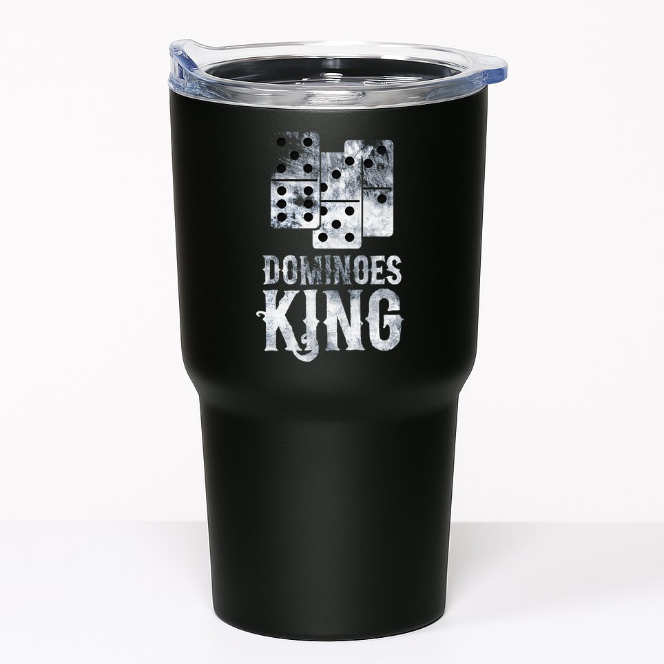 Dominoes King Domino Player Dominoes Lover Tile Game Tumbler