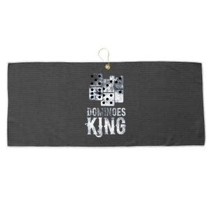 Dominoes King Domino Player Dominoes Lover Tile Game Large Microfiber Waffle Golf Towel