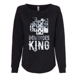 Dominoes King Domino Player Dominoes Lover Tile Game Womens California Wash Sweatshirt