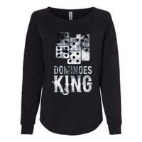 Dominoes King Domino Player Dominoes Lover Tile Game Womens California Wash Sweatshirt