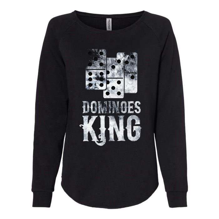 Dominoes King Domino Player Dominoes Lover Tile Game Womens California Wash Sweatshirt