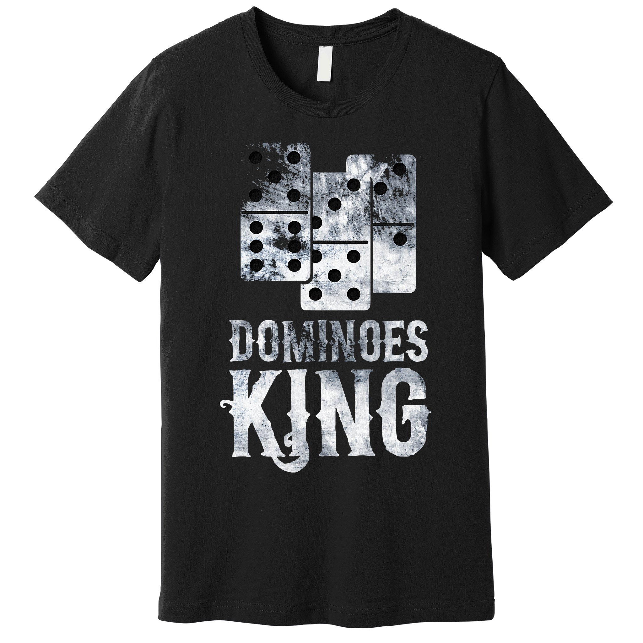 Dominoes King Domino Player Dominoes Lover Tile Game Premium T-Shirt