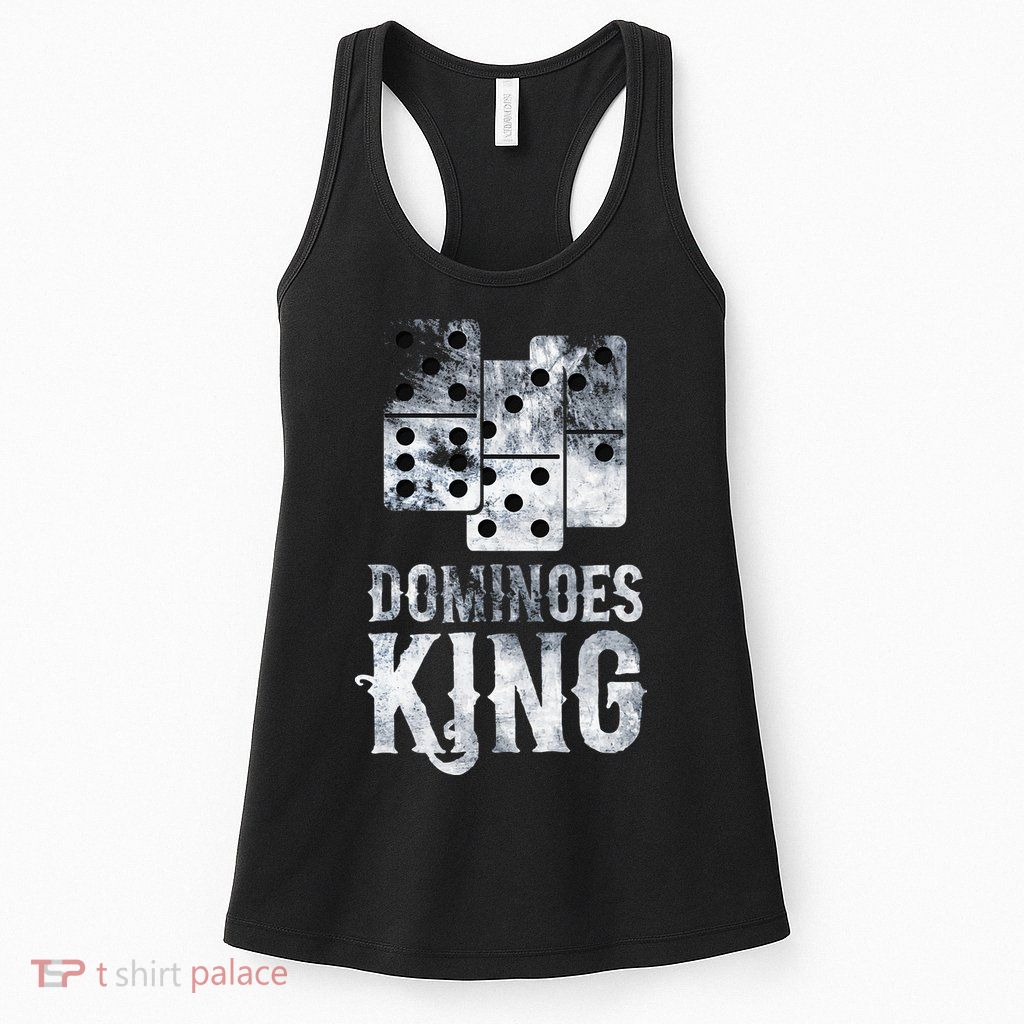 Dominoes King Domino Player Dominoes Lover Tile Game Womens Tank Top