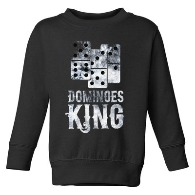 Dominoes King Domino Player Dominoes Lover Tile Game Toddler Sweatshirt