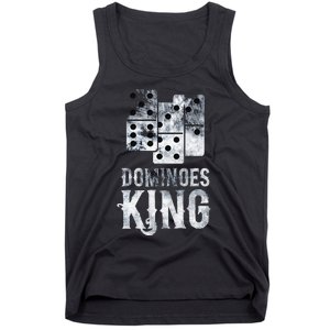 Dominoes King Domino Player Dominoes Lover Tile Game Tank Top