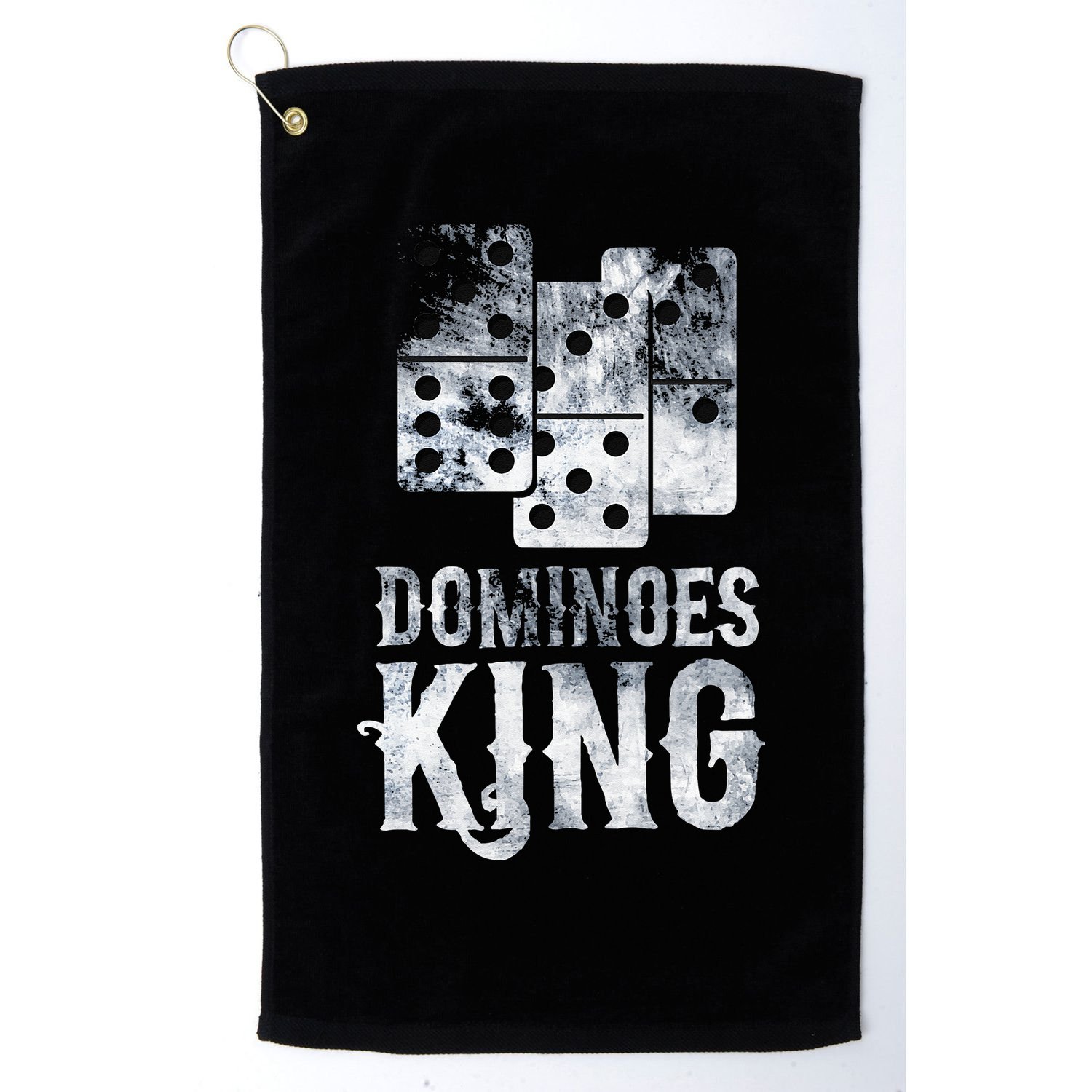 Dominoes King Domino Player Dominoes Lover Tile Game Golf Towel
