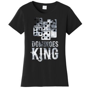 Dominoes King Domino Player Dominoes Lover Tile Game Women's T-Shirt