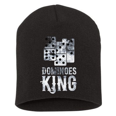 Dominoes King Domino Player Dominoes Lover Tile Game Short Acrylic Beanie