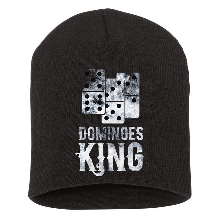 Dominoes King Domino Player Dominoes Lover Tile Game Short Acrylic Beanie