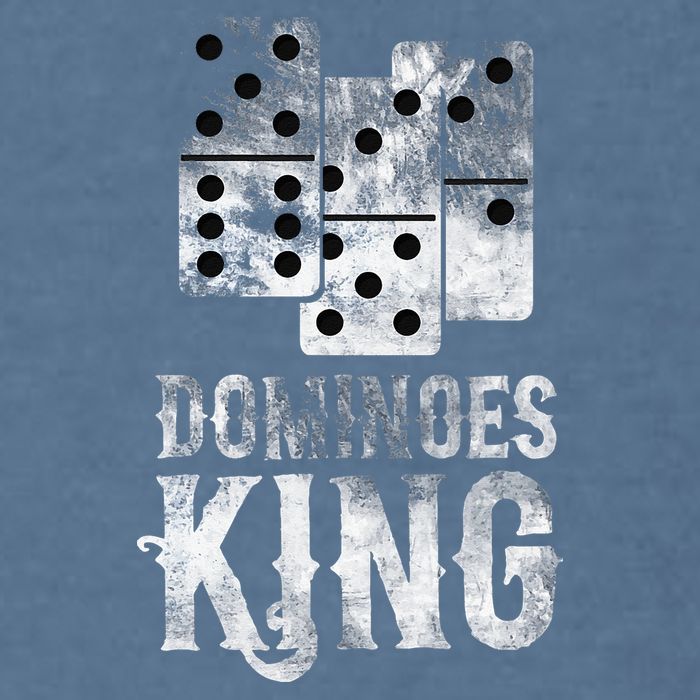 Dominoes King Domino Player Dominoes Lover Tile Game Garment-Dyed Sweatshirt