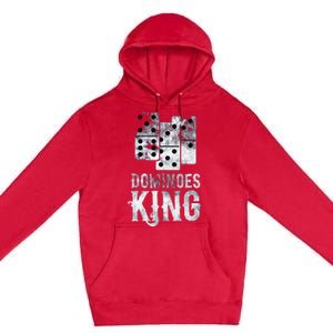 Dominoes King Domino Player Dominoes Lover Tile Game Premium Pullover Hoodie