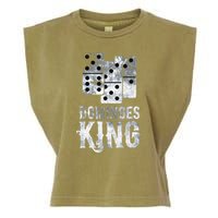 Dominoes King Domino Player Dominoes Lover Tile Game Garment-Dyed Women's Muscle Tee