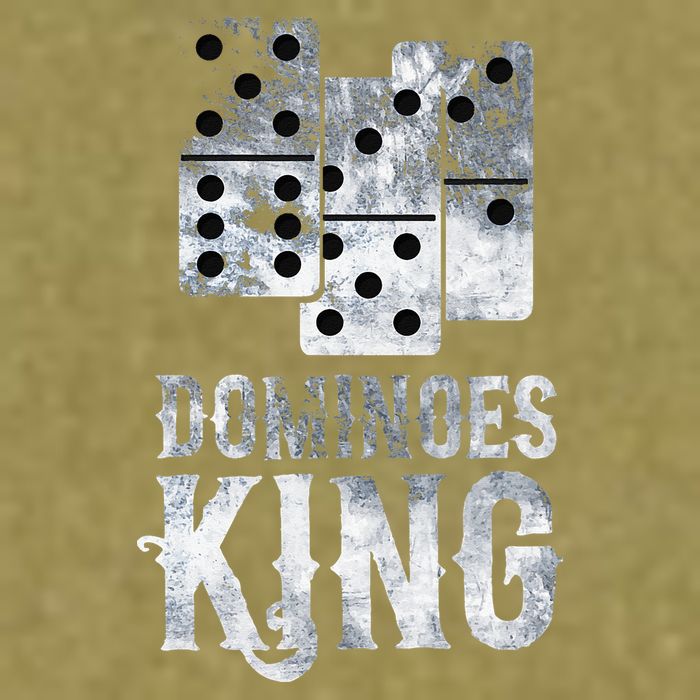 Dominoes King Domino Player Dominoes Lover Tile Game Garment-Dyed Women's Muscle Tee