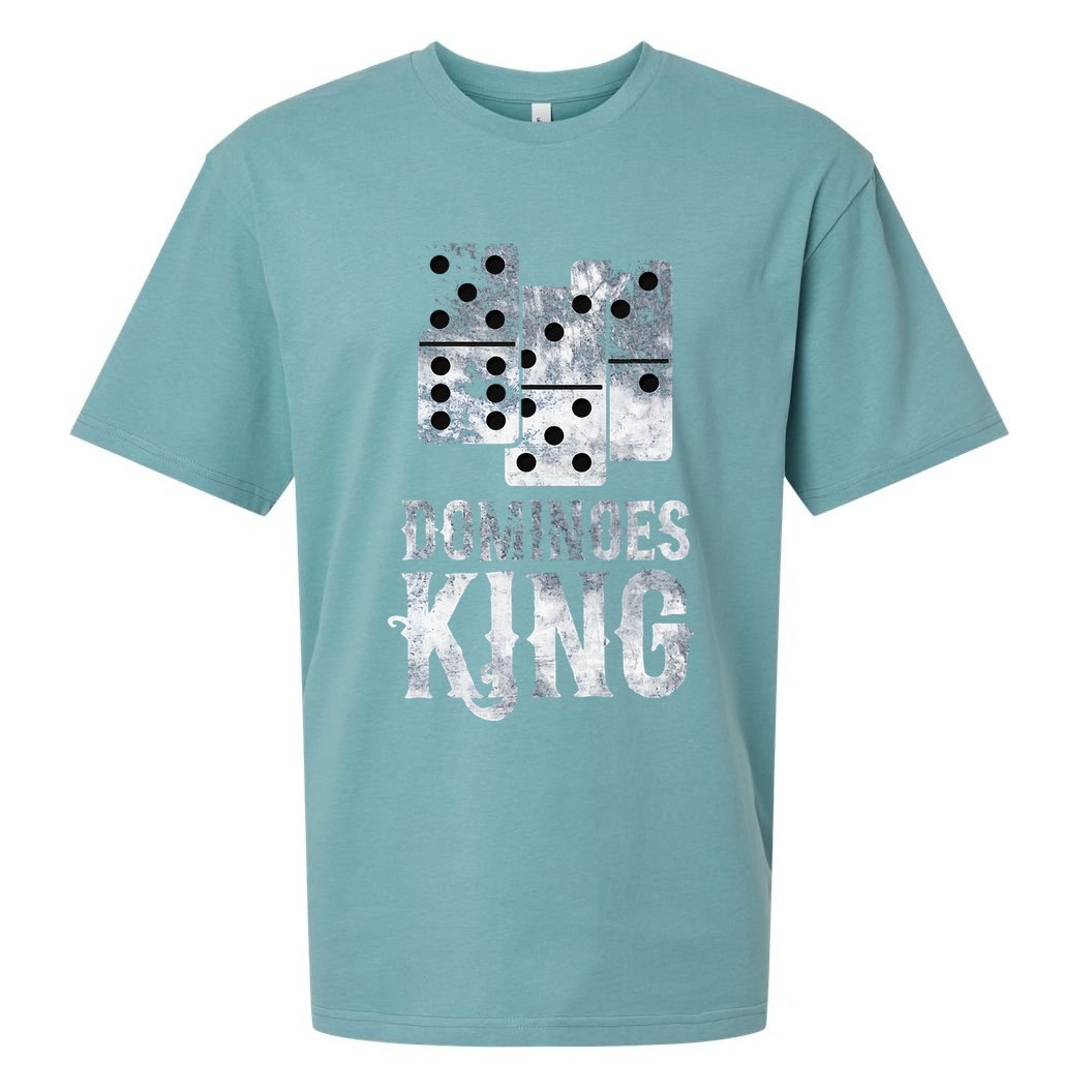 Dominoes King Domino Player Dominoes Lover Tile Game Sueded Cloud Jersey T-Shirt