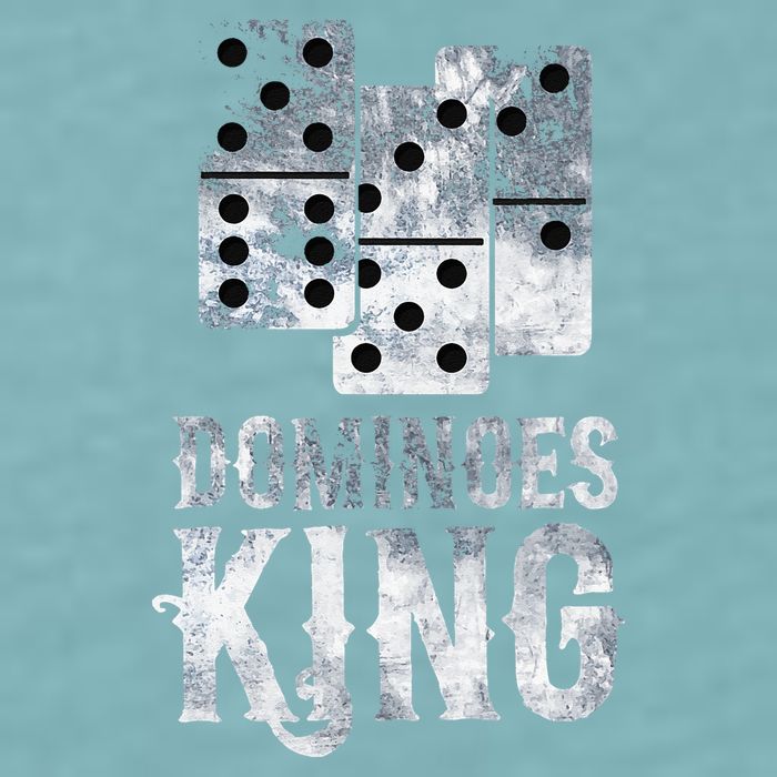 Dominoes King Domino Player Dominoes Lover Tile Game Sueded Cloud Jersey T-Shirt