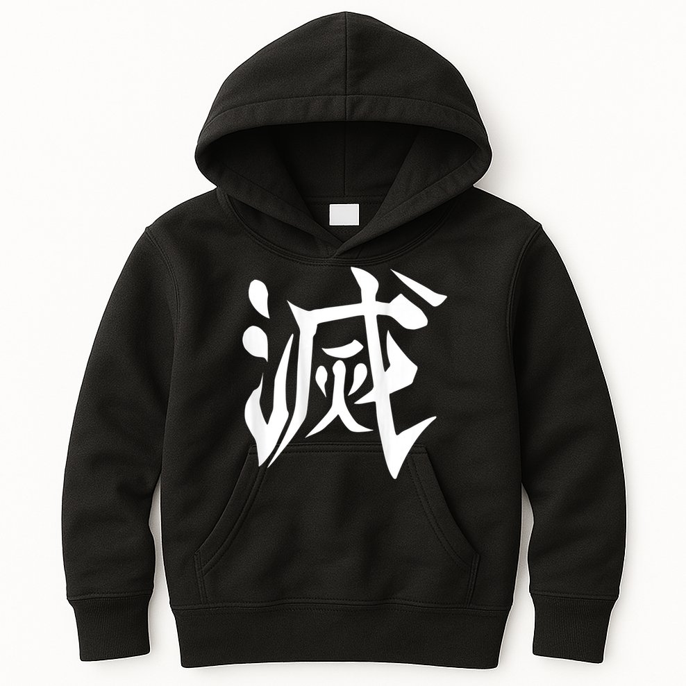 Destroy Kanji Kids Hoodie