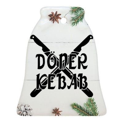 Doner Kebab Ceramic Bell Ornament