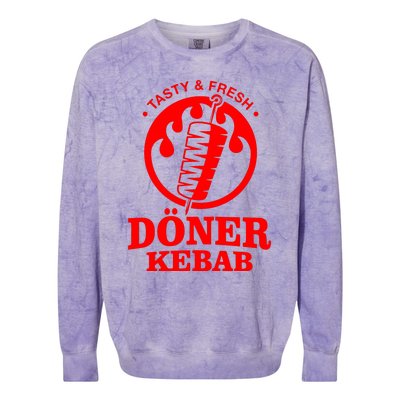 Doner Kebab Doner Fast Food Snack Turkish Car Fun Colorblast Crewneck Sweatshirt