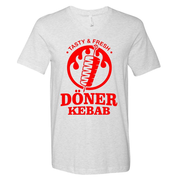 Doner Kebab Doner Fast Food Snack Turkish Car Fun V-Neck T-Shirt