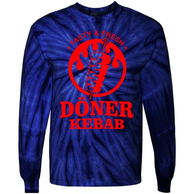 Doner Kebab Doner Fast Food Snack Turkish Car Fun Tie-Dye Long Sleeve Shirt