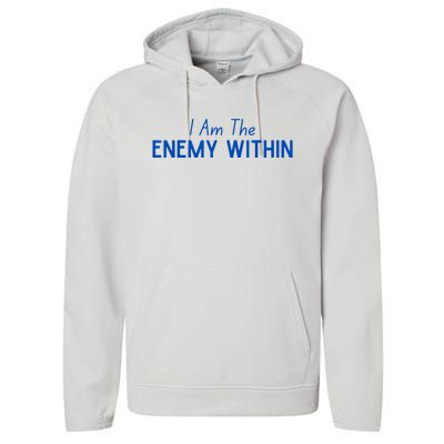 Democrat Kamala Enemy Within Antitrump Left Wing 2024 Performance Fleece Hoodie