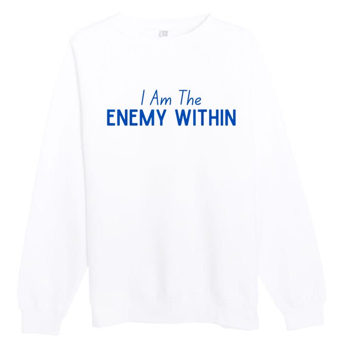 Democrat Kamala Enemy Within Antitrump Left Wing 2024 Premium Crewneck Sweatshirt