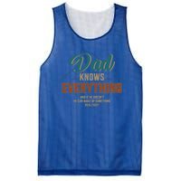 Dad Knows Everything Vintage For FatherS Day Gift Mesh Reversible Basketball Jersey Tank