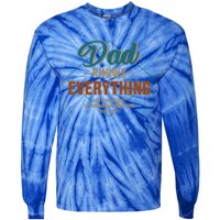 Dad Knows Everything Vintage For FatherS Day Gift Tie-Dye Long Sleeve Shirt