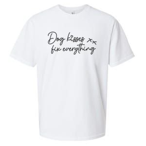 Dog Kisses Fix Everything Sueded Cloud Jersey T-Shirt