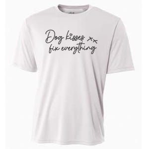 Dog Kisses Fix Everything Cooling Performance Crew T-Shirt