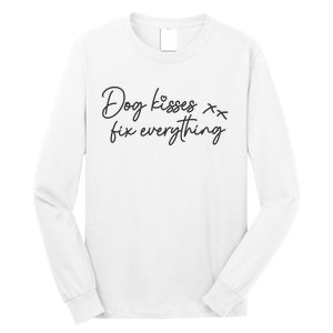 Dog Kisses Fix Everything Long Sleeve Shirt